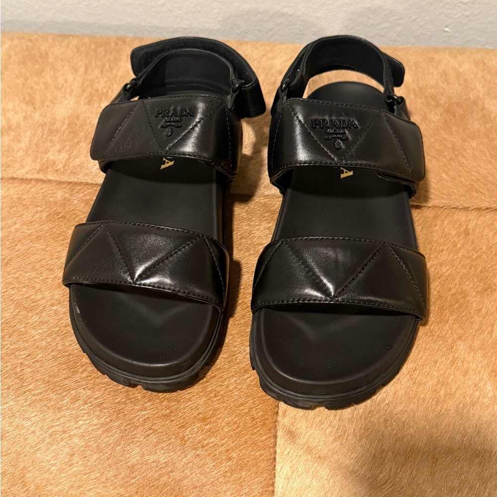 Prada Napa Leather “Dad” Sandals—NOT ACCEPTING OFFERS